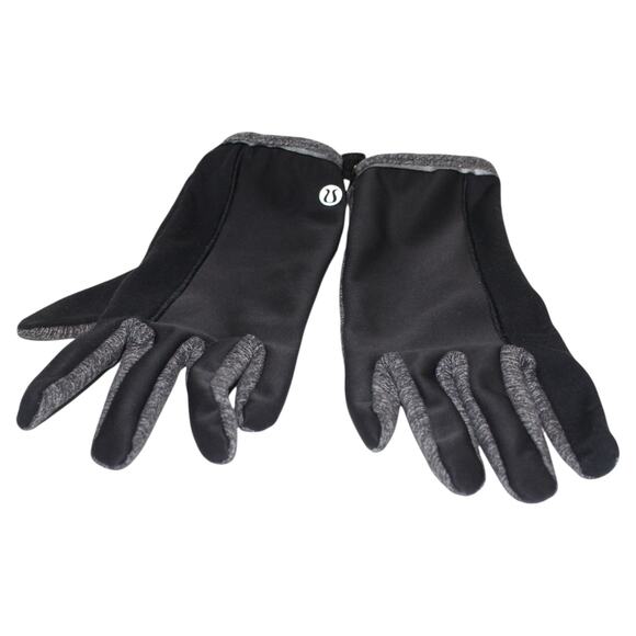 Lululemon Black and Grey Light Gloves Size M/L - Picture 1 of 4